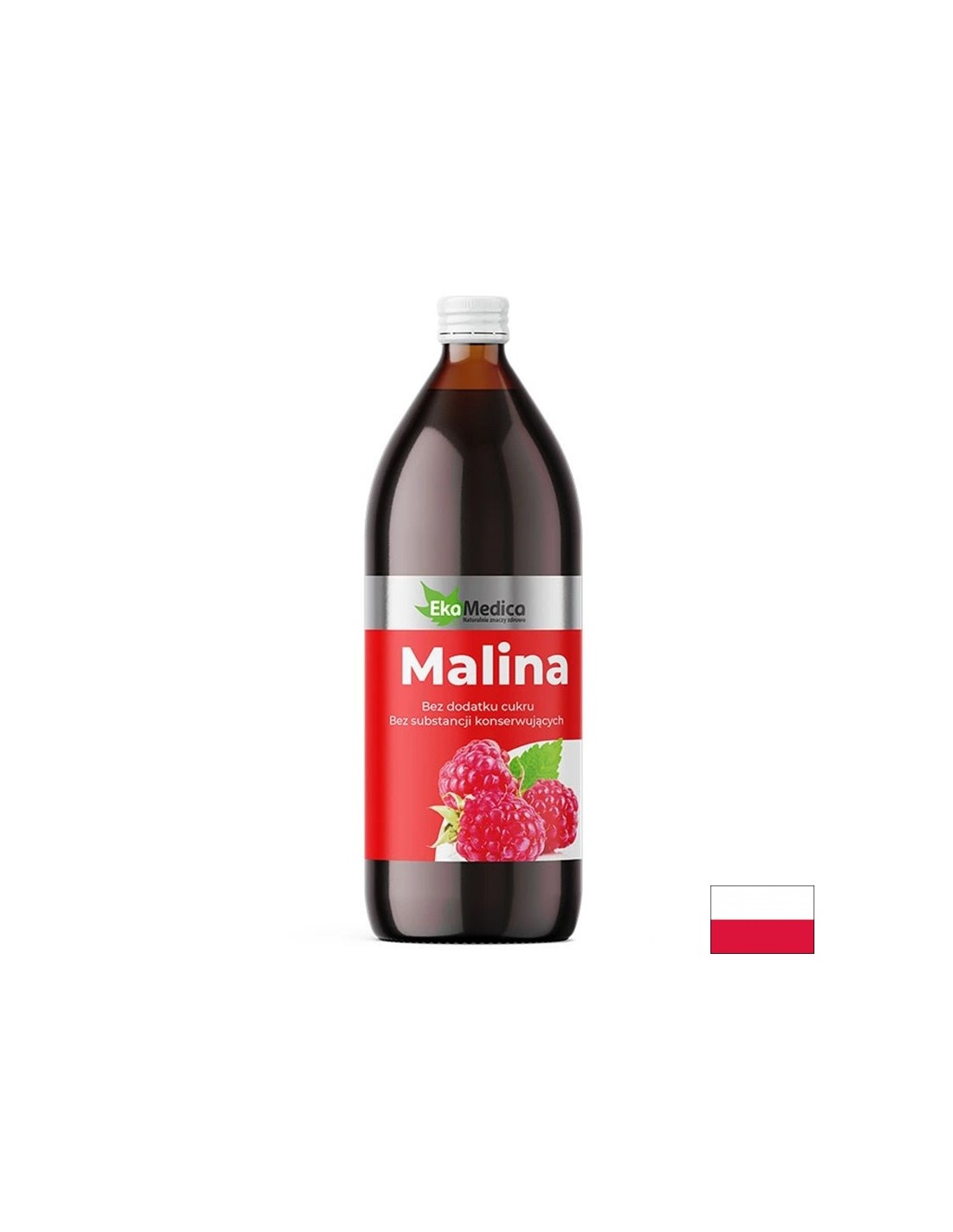 Sok od maline s camu-camu i prirodnim vitaminom C - Antioksidativna i antiage svojstva, 1 litra, 20 doza