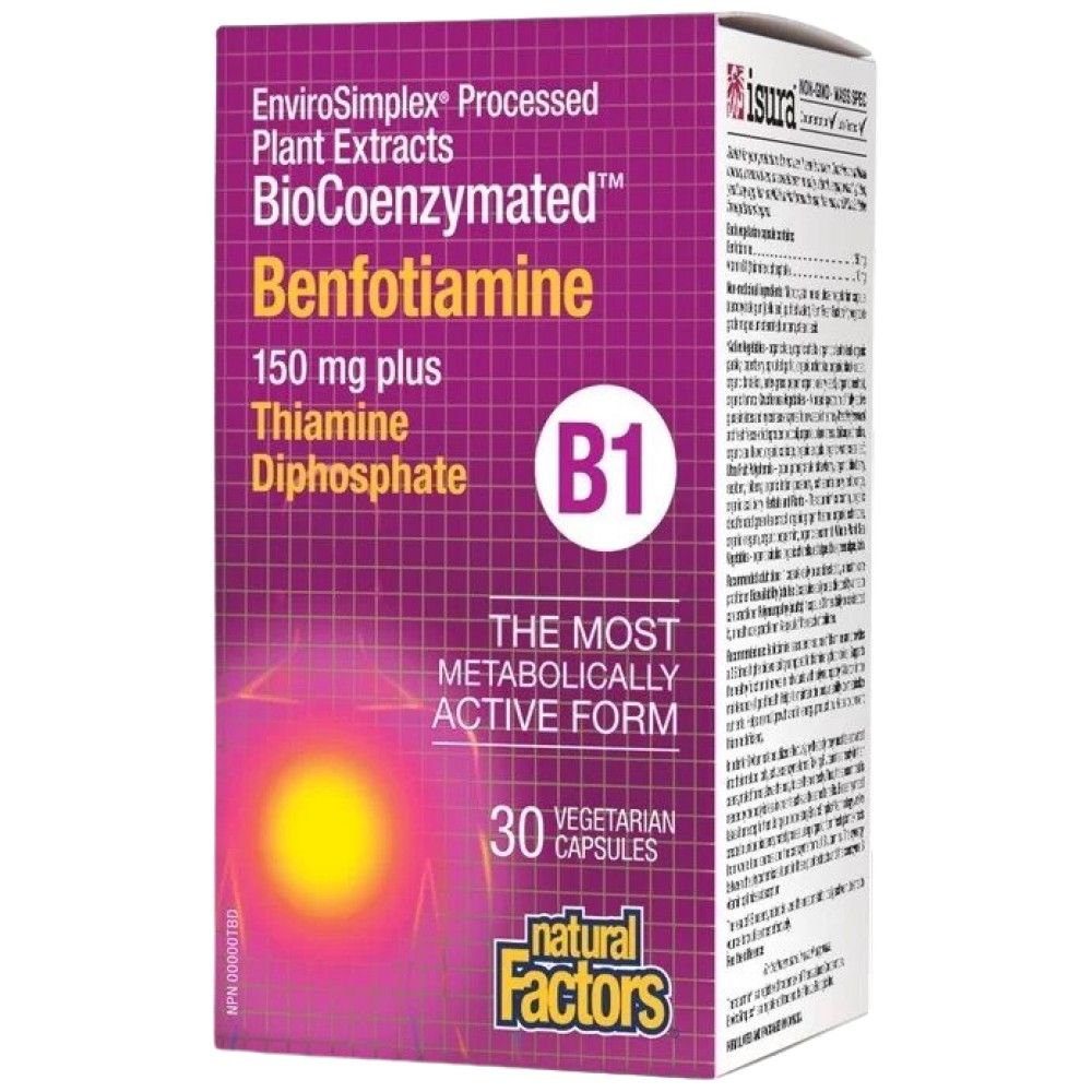 Benfotiamin 150 mg | Biocoenzymied ™ - 30 kapsula