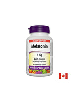 Za nesanicu - Melatonin 1 mg, 90 sublingvalnih tableta <tc>Webber Naturals</tc>