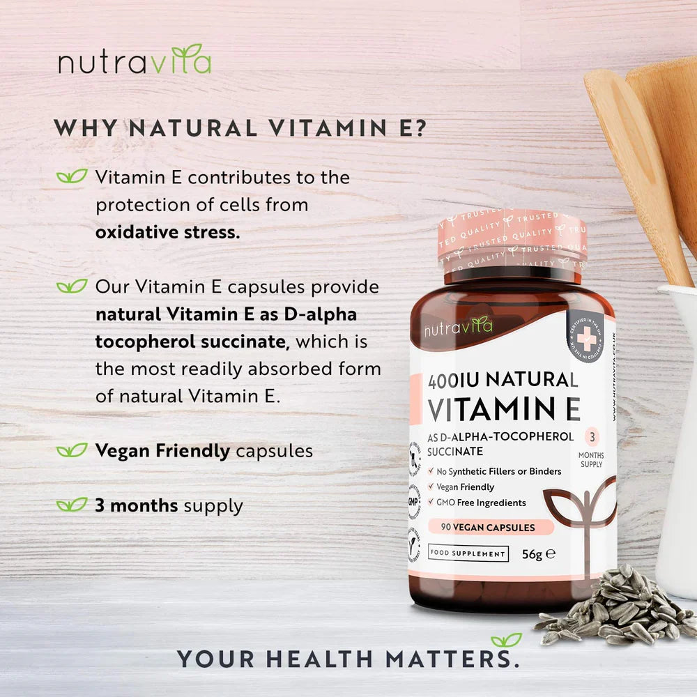 Prirodni vitamin E 400iu 90 VCAPS