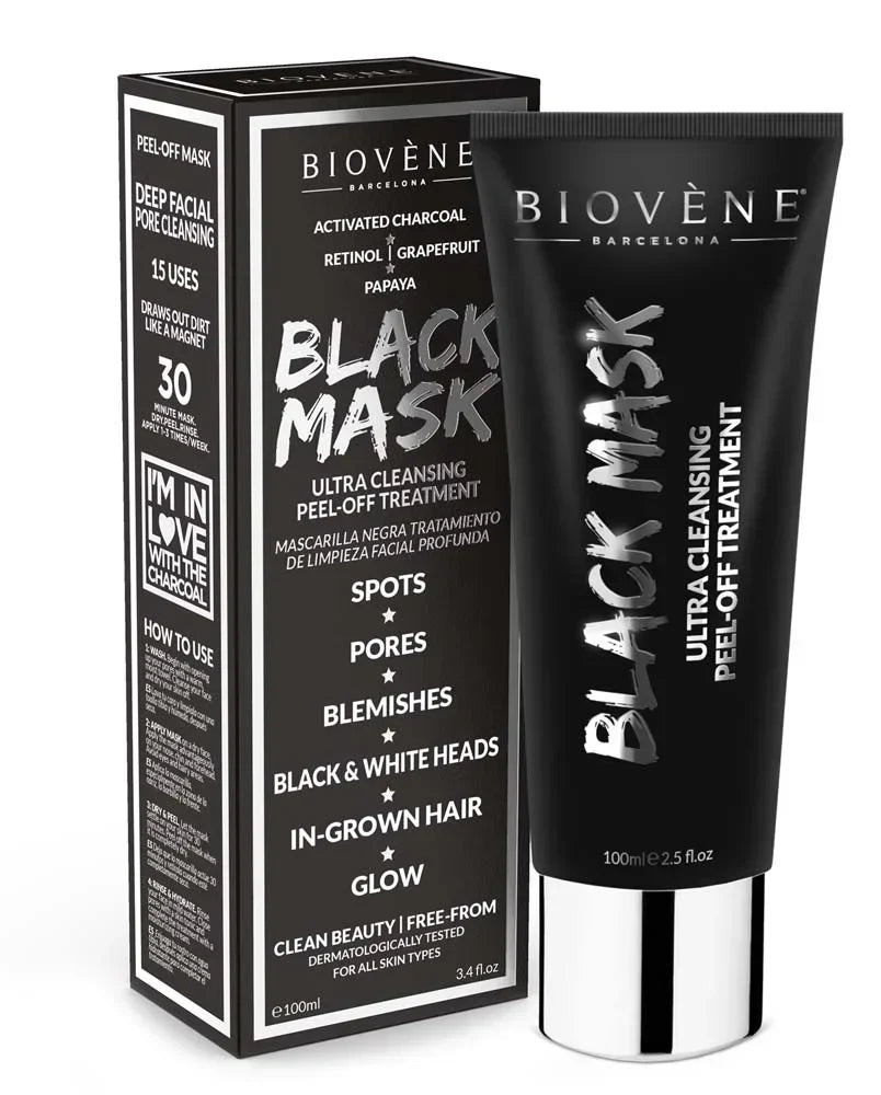 Crna maska ​​za dubinsko čišćenje s aktivnim ugljenom - 100 ml