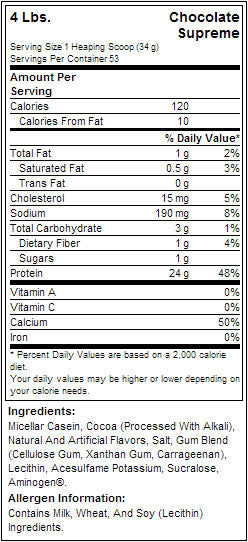 100% kazein - 1,816 kg