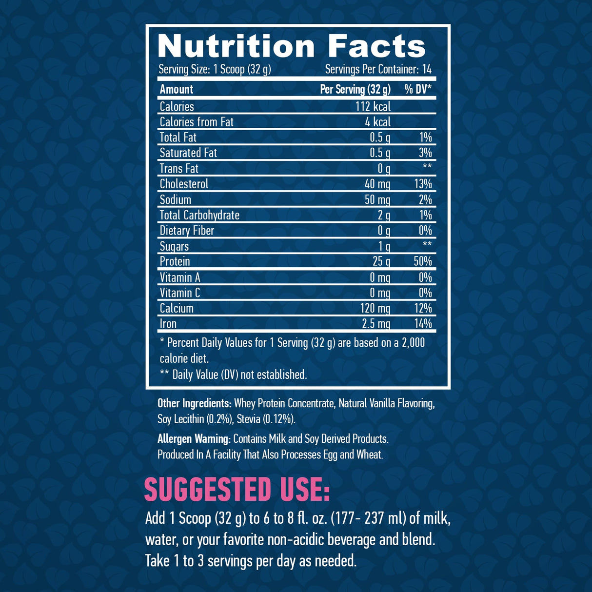 100% čisti potpuno prirodni protein sirutke/vanilija - 0,454 kg