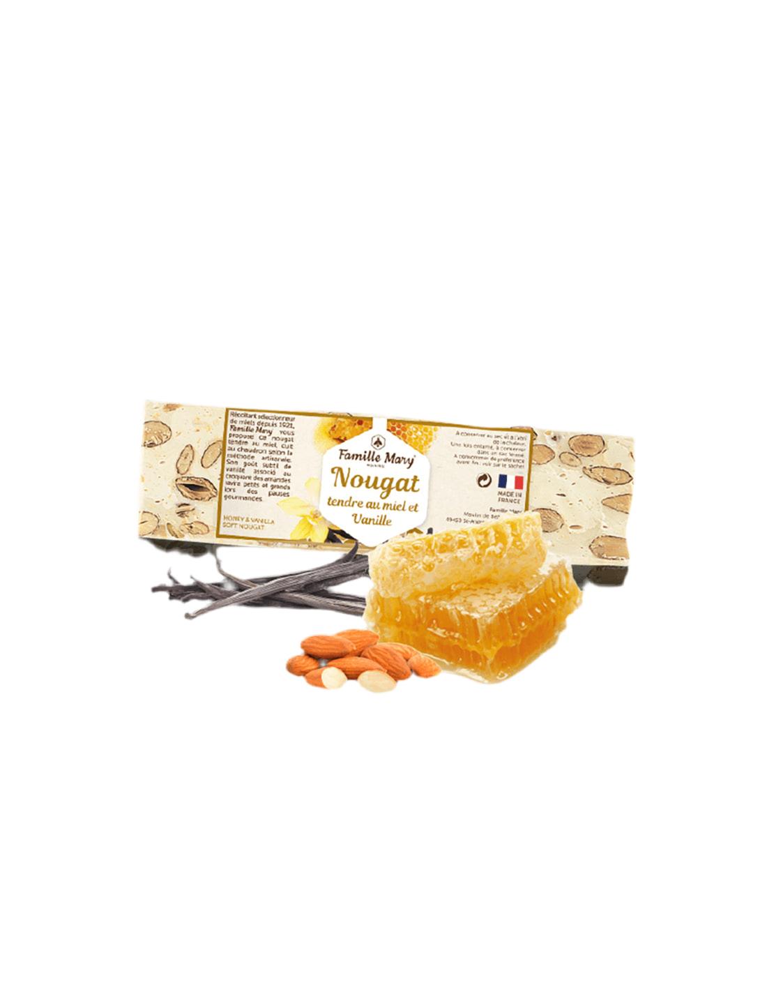Nježni nugat s medom, bademima i vanilijom, 100 g