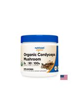 Za umor i stres - Cordyceps Organic, 100 g, <tc>Nutricost</tc> puder