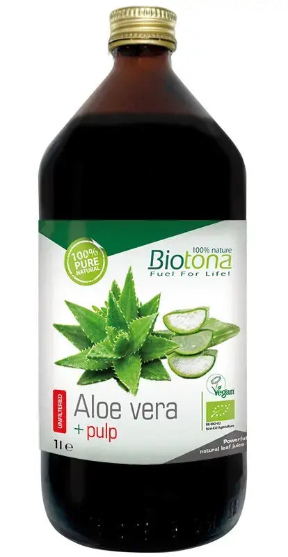 Organski sok od aloe vere s komadićima, 1000 ml. <tc>Biotona</tc> Pulpa aloe vere