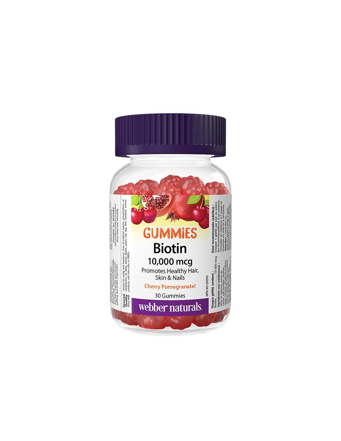 Kosa i koža - Biotin, 10000 µg x 30 žele tableta, okus nara