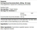 Potpuni spektar Eucommia Bark 400 mg 60 kapsula