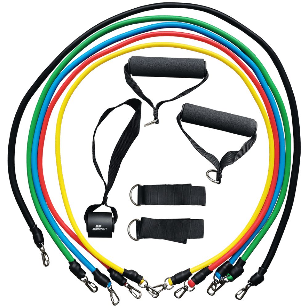 Set elastičnih traka za vježbanje 11 dijelova/Resistance Band Set