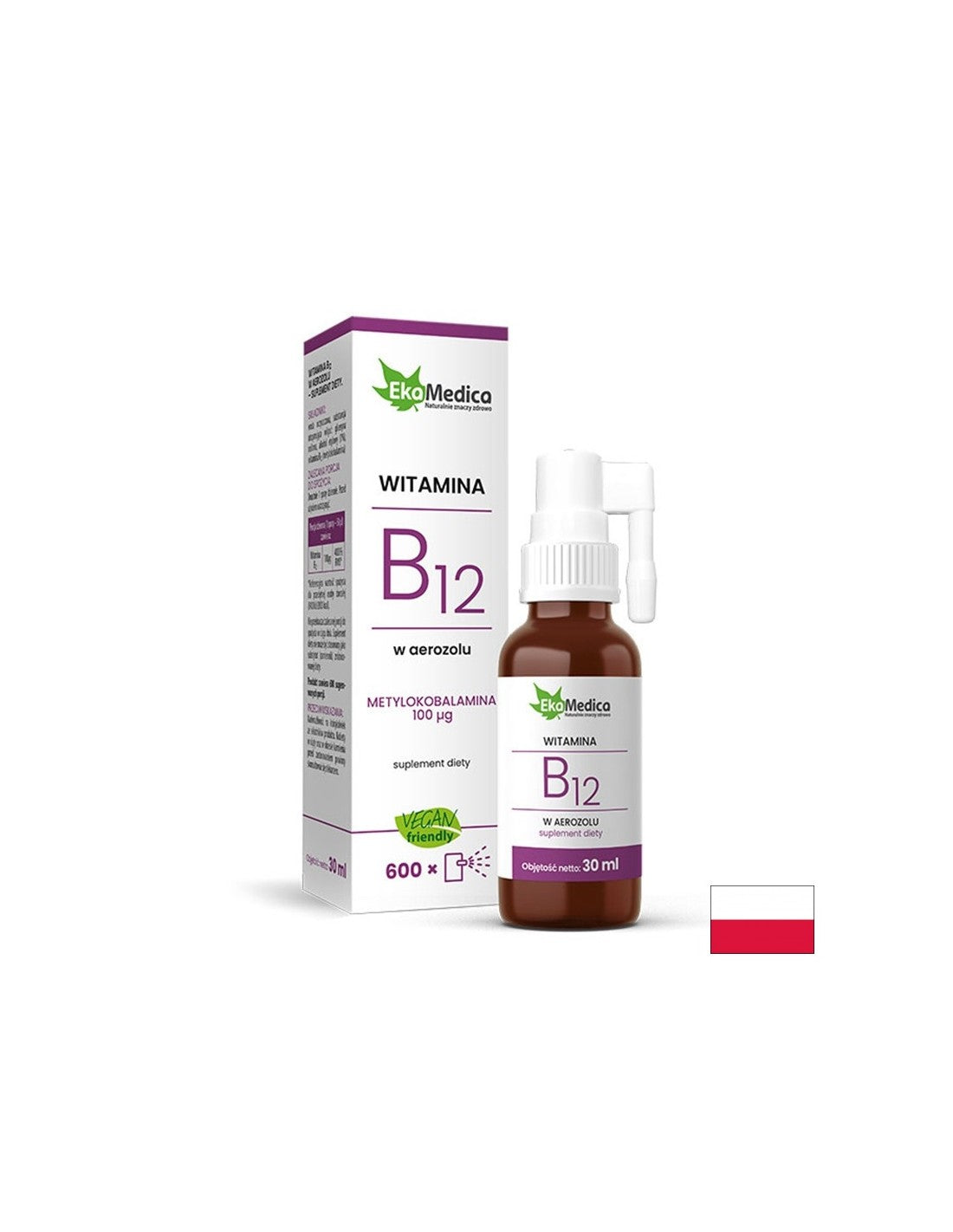 Živčani sustav i energija - Vitamin B12 sprej, 30 ml EkaMedica
