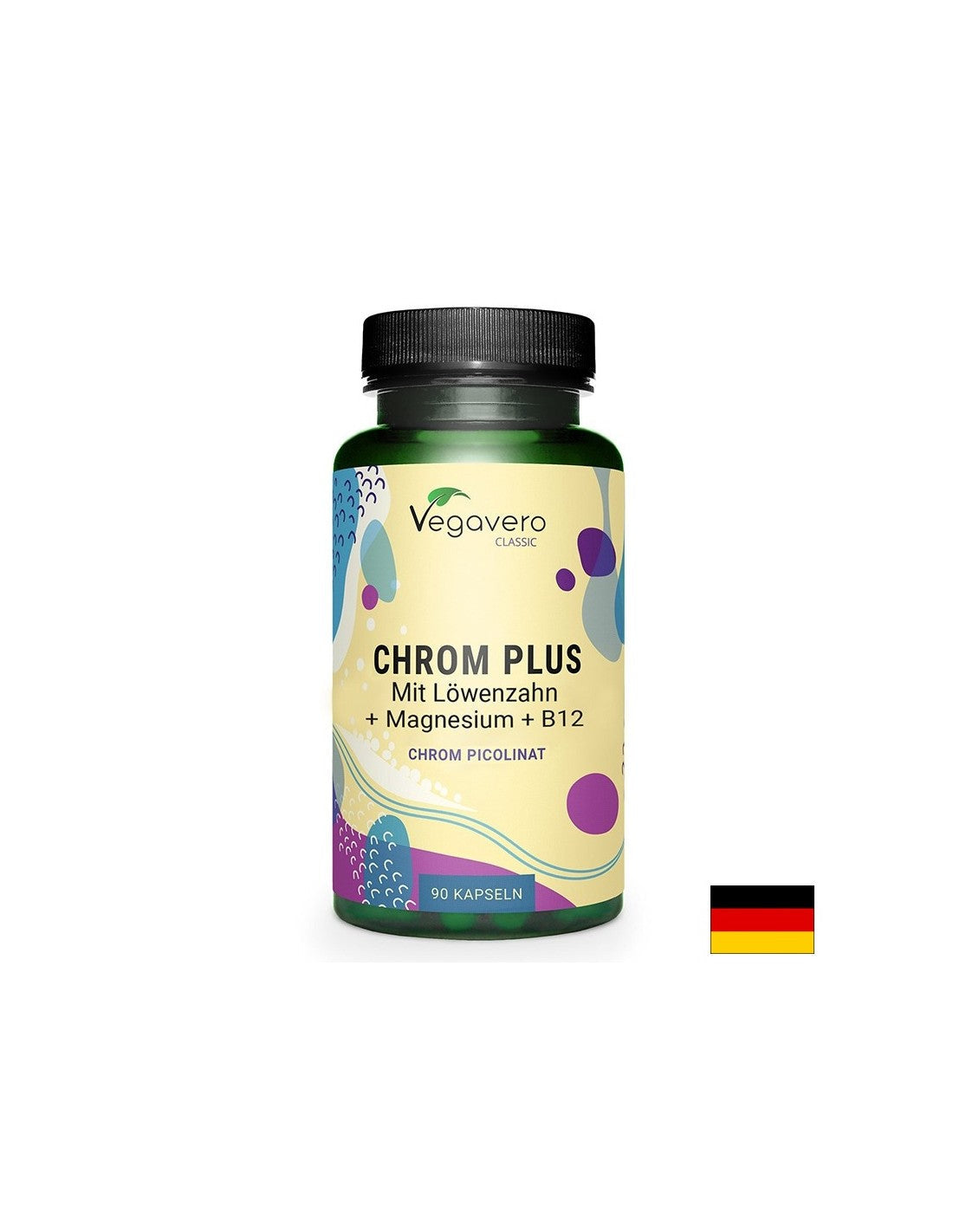 Kontrola dijabetesa - krom + maslačak, magnezij i vitamin B12, 90 kapsula
