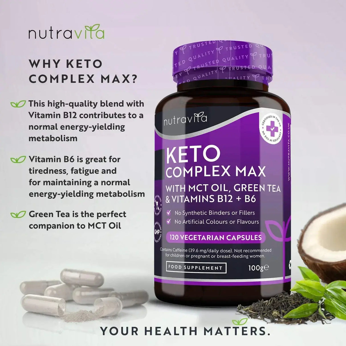 Keto Complex Max /120 kapsula, 60 doza/ <tc>Nutravita</tc>