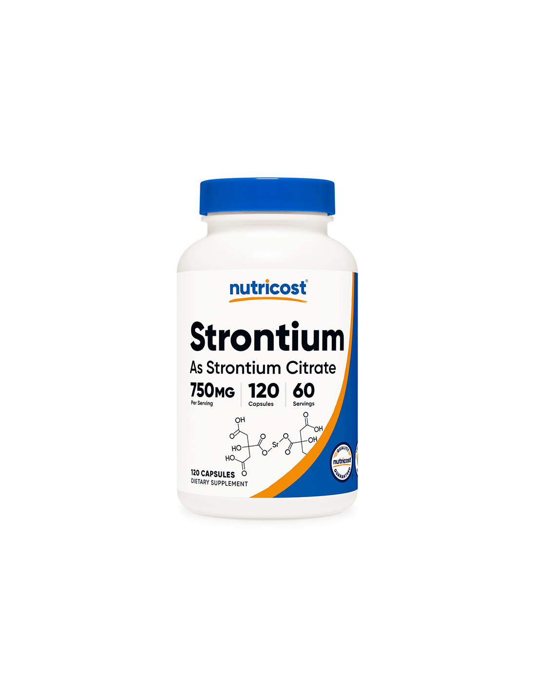 Kosti i zglobovi - Stroncij (citrat), 120 kapsula <tc>Nutricost</tc>