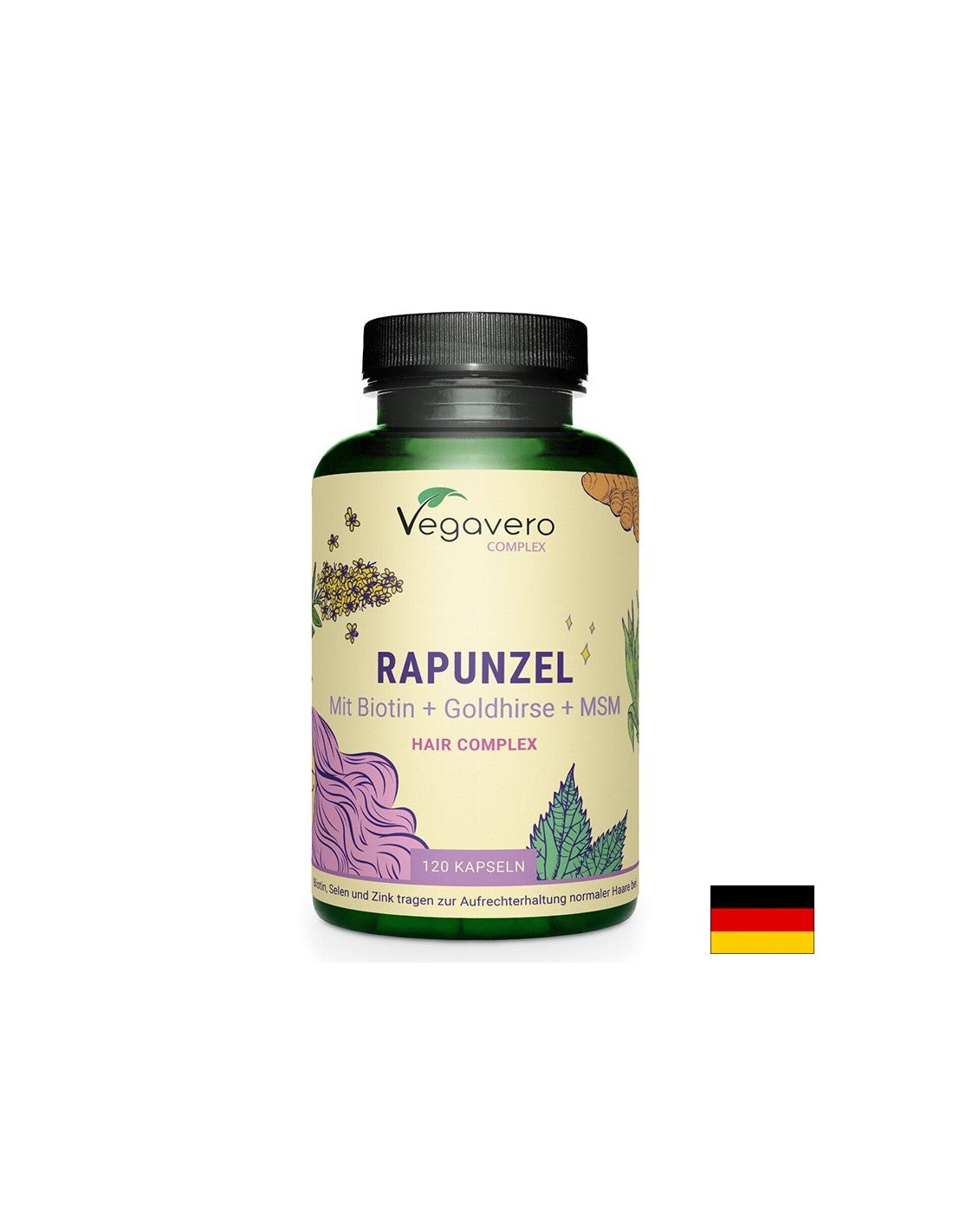 Formula za zdravlje, gustoću i lijepu kosu (s biljnim ekstraktima, vitaminima, mineralima i aminokiselinom), 120 kapsula