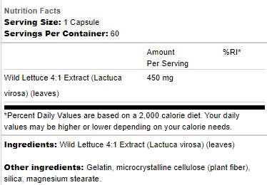Divlja salata 450 mg 60 kapsula