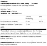 Blackstrap melasa s željezom 29 mg 120 kapsula
