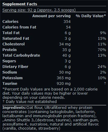 OAT N WHEY 12X92G