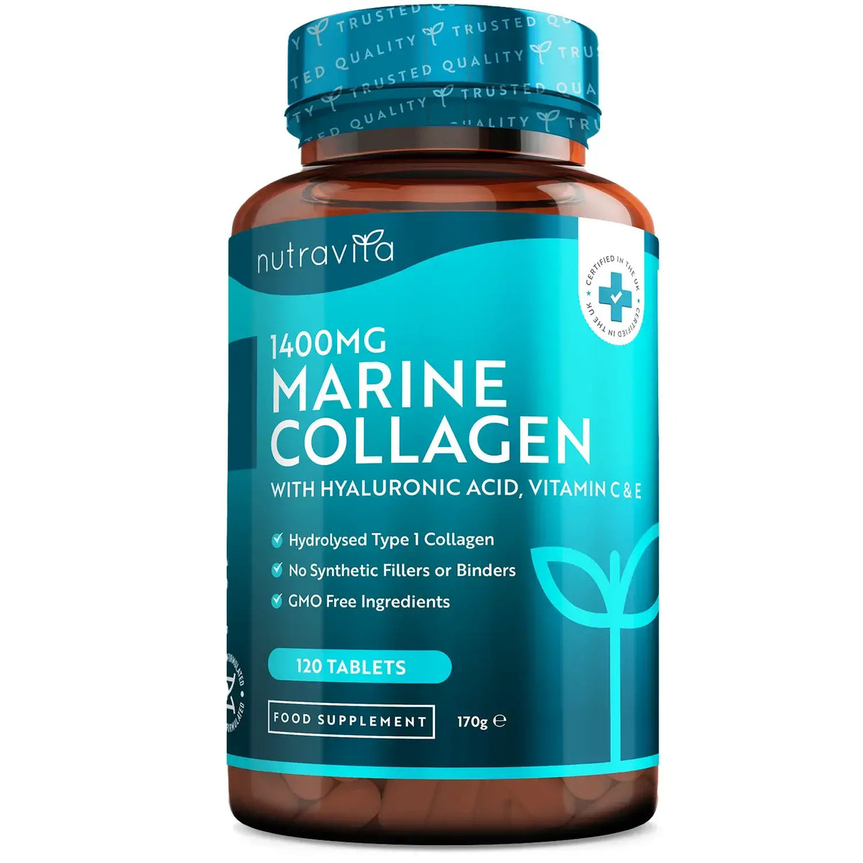 Riblji kolagen 1400 mg s hijaluronskom kiselinom 100 mg 120 tableta