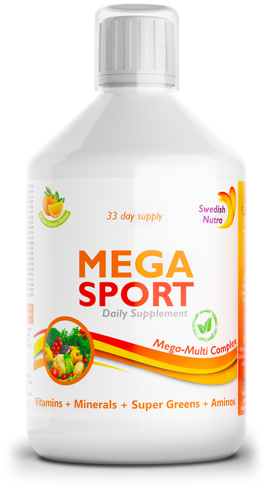 Mega Sport - vitamini + minerali + kolagen 1497 mg /500 ml/