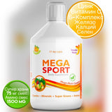 Mega Sport - vitamini + minerali + kolagen 1497 mg /500 ml/