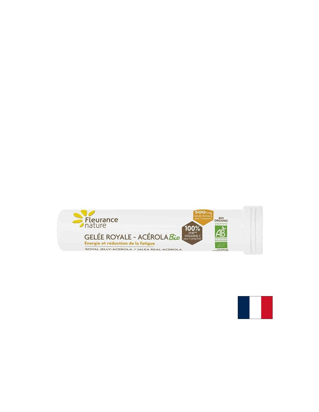 Imunitet - Matična mliječ i Acerola (prirodni vitamin C) Bio - 15 tableta za žvakanje, s okusom meda i limuna Fleurance Nature