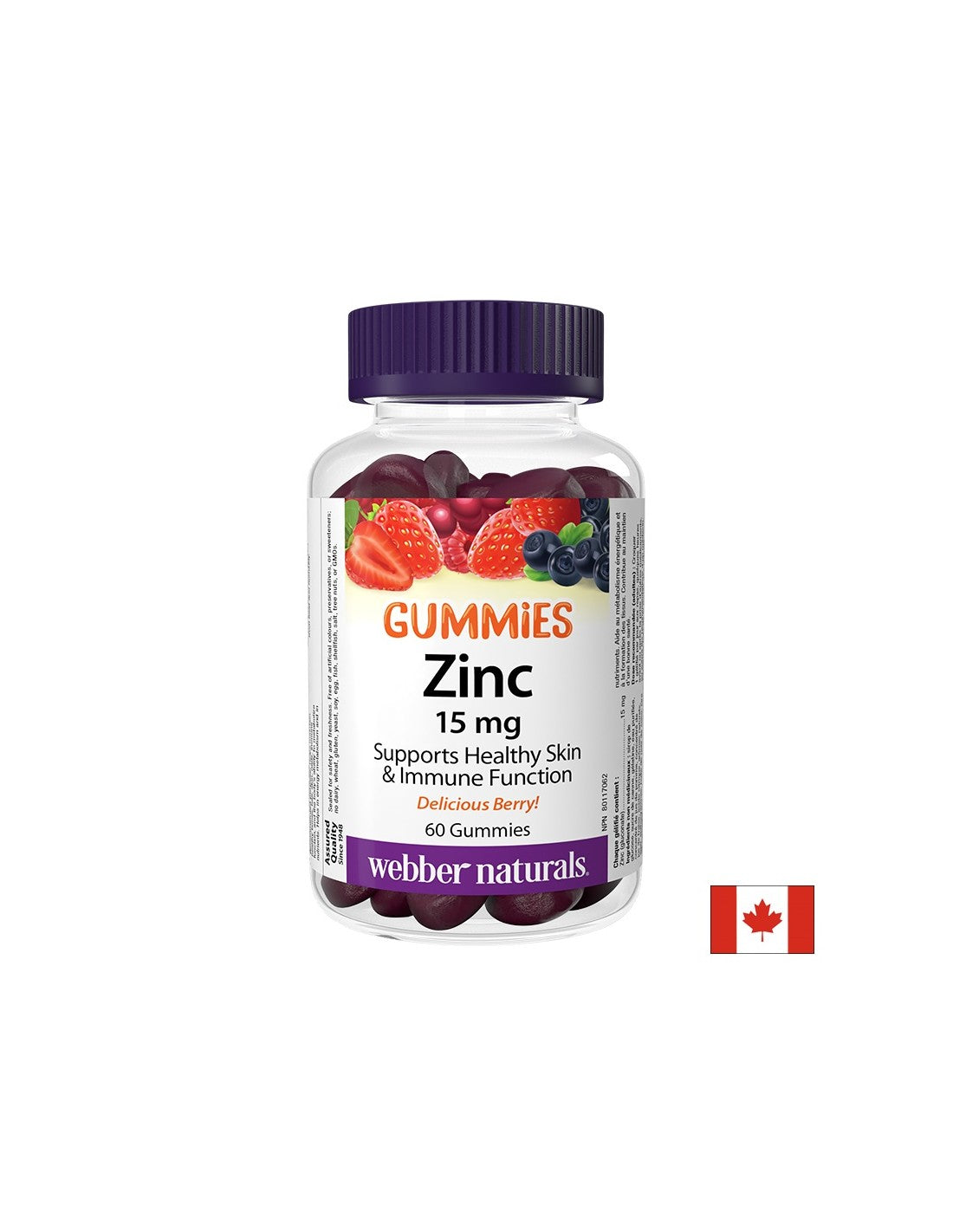 Imunitet - Gumasti cink (glukonat) 15 mg, 60 žele tableta s okusom voća
