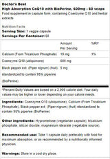 Najbolji CoQ10 s bioperinom 600 mg - 60 kapsula