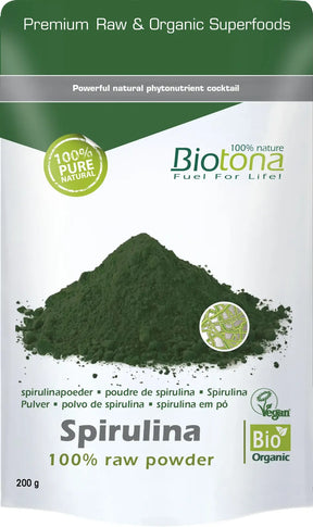 Biotona organic spirulina 200 g - Nutra Best Europe