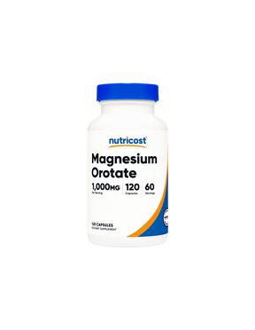 Muscular and cardiovascular system - Magnesium Orotate, 120 capsules Nutricost - Nutra Best Europe