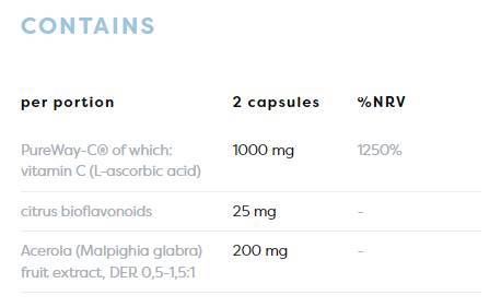 Aktivni C 1000 mg | Pureway -C® s citrusnim bioflavonoidima i acerola - 120 kapsula