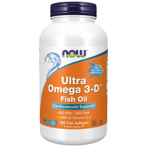 Ultra Omega 3-D with Vitamin D-3 - 180 Gel capsules - Nutra Best Europe