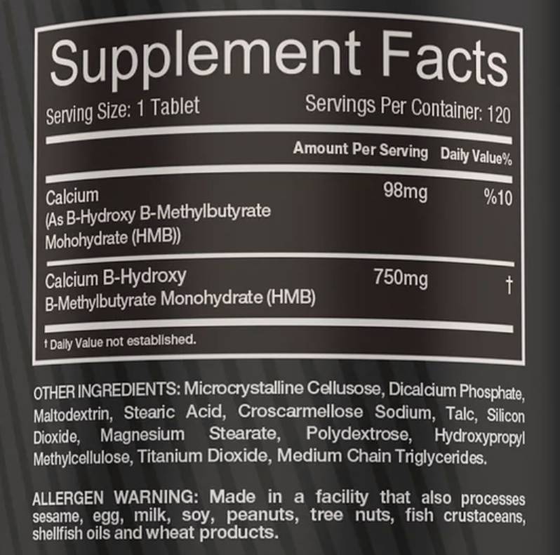 HMB 750 mg 120 tableta