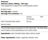 Češnjak bez mirisa 500 mg 100 kapsula
