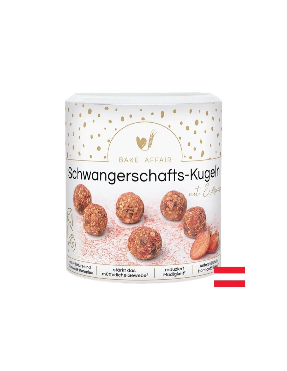 Vitaminska mješavina za veganske bombone za trudnice s jagodama, 190 g
