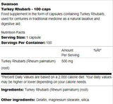 Turska rabarbara 500 mg 100 kapsula