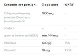 Primrose ulje 1800 mg | s vitaminom A & E - 180 gel kapsula