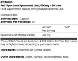 Potpuni spektar list metvice 400 mg 60 kapsula