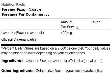 Cvijet lavande 400 mg 60 kapsula