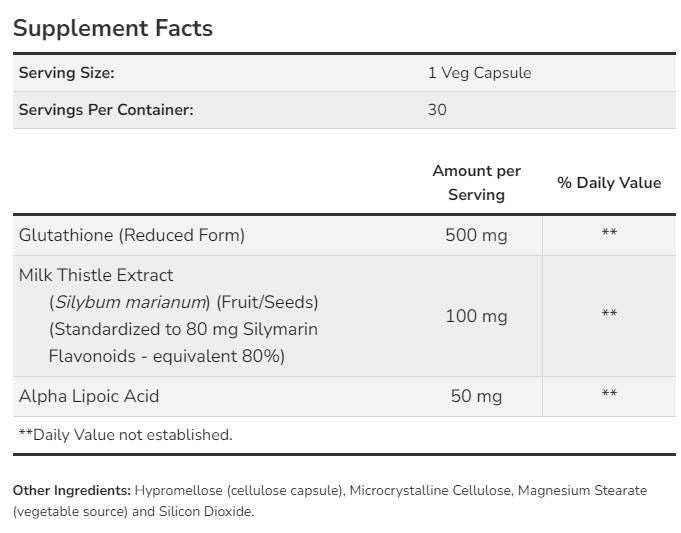 Glutation 500 mg - 30 kapsula