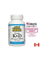 Vitamin K2 120 mcg | D3 1000 IU - 120 gel kapsula