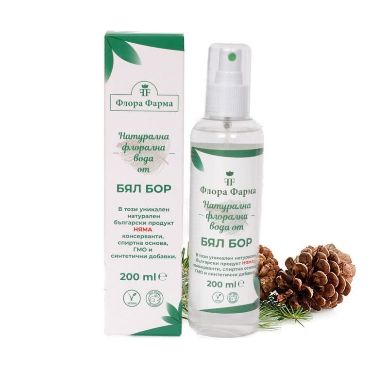 Prirodna cvjetna vodica bijelog bora - 200 ml FLORA PHARMA