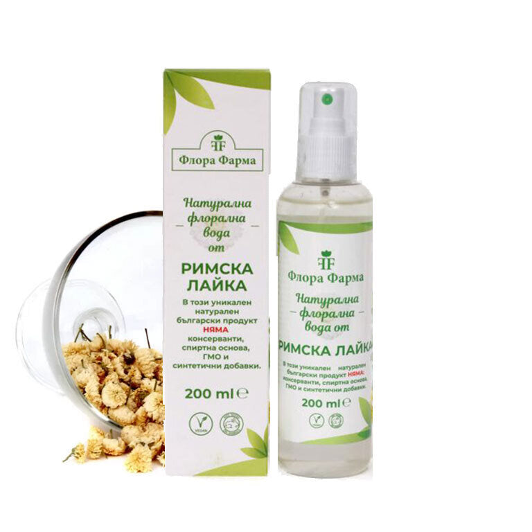 Prirodna cvjetna vodica rimske kamilice - 200 ml FLORA PHARMA