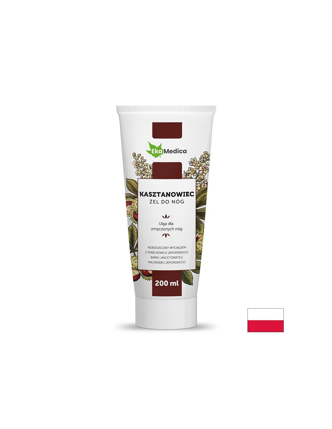 Gel za masažu stopala s divljim kestenom, 200 ml EkaMedica