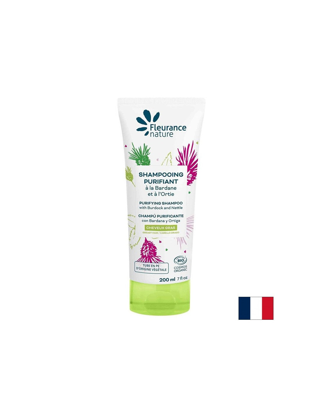 Šampon s aloe verom, žižulom, čičkom, koprivom Bio, 200 ml Fleurance Nature