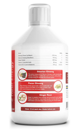 Ginseng 2000 mg - s ekstraktom đumbira - 500 ml