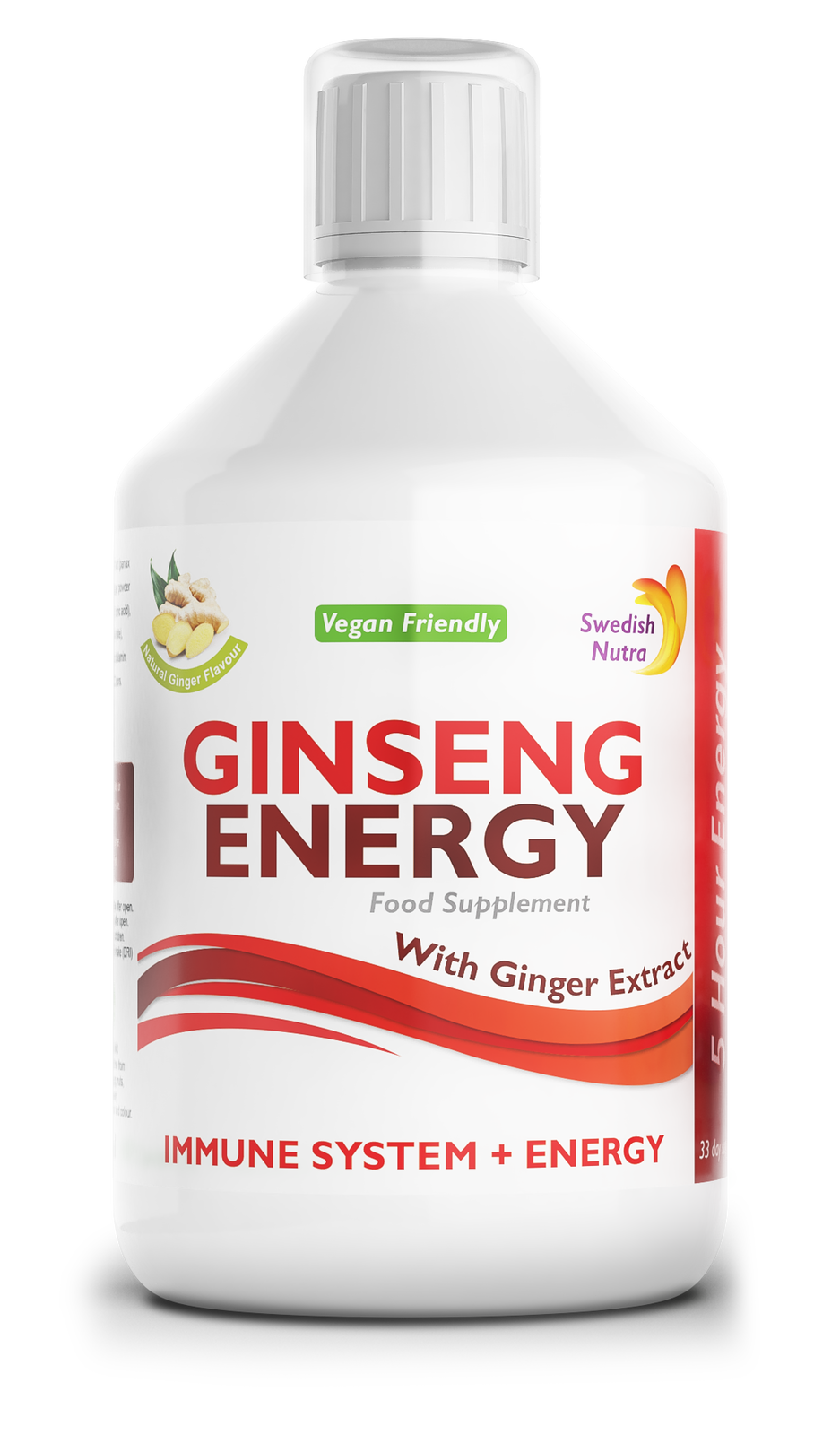 Ginseng 2000 mg - s ekstraktom đumbira - 500 ml