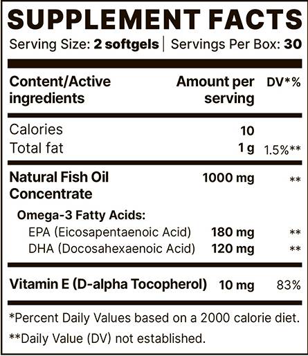 Omega-3 bp Optimum | S vitaminom E - 60 gela kapsula
