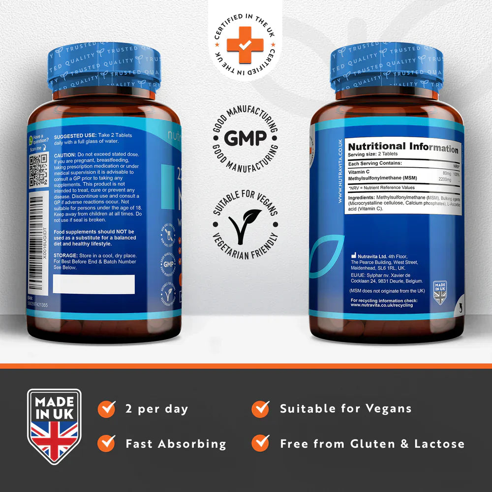 MSM 2200 mg (kosti i zglobovi) - 365 tableta