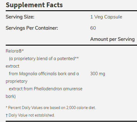 Relora 300 mg 60 kapsula, 60 doza