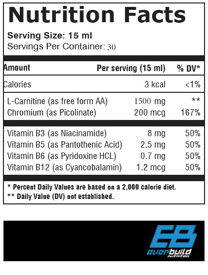 Tekući L-karnitin + krom/1500mg 0,450 L